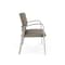 Lesro Newport 2 Seat Tandem Seating Metal Frame No Center Arms, Silver, MD Farro Upholstery NP1501 - alternate 2